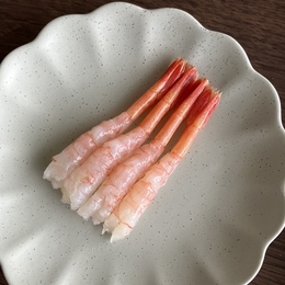 【生食用】尾付甘エビLサイズ50尾　7.5-8.0㎝