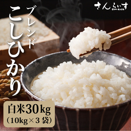 業務用米コシヒカリブレンド『米が一番』白米30kg (発送日に精米)