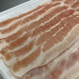 スペイン産豚バラスライス!!ご希望の厚さに対応いたします!!(有償サンプル対応商品)