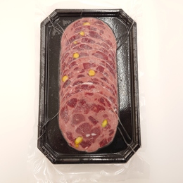 馬木葉のエゾシカ肉使用　ビアシンケン(ピスタチオ入り)　スライス